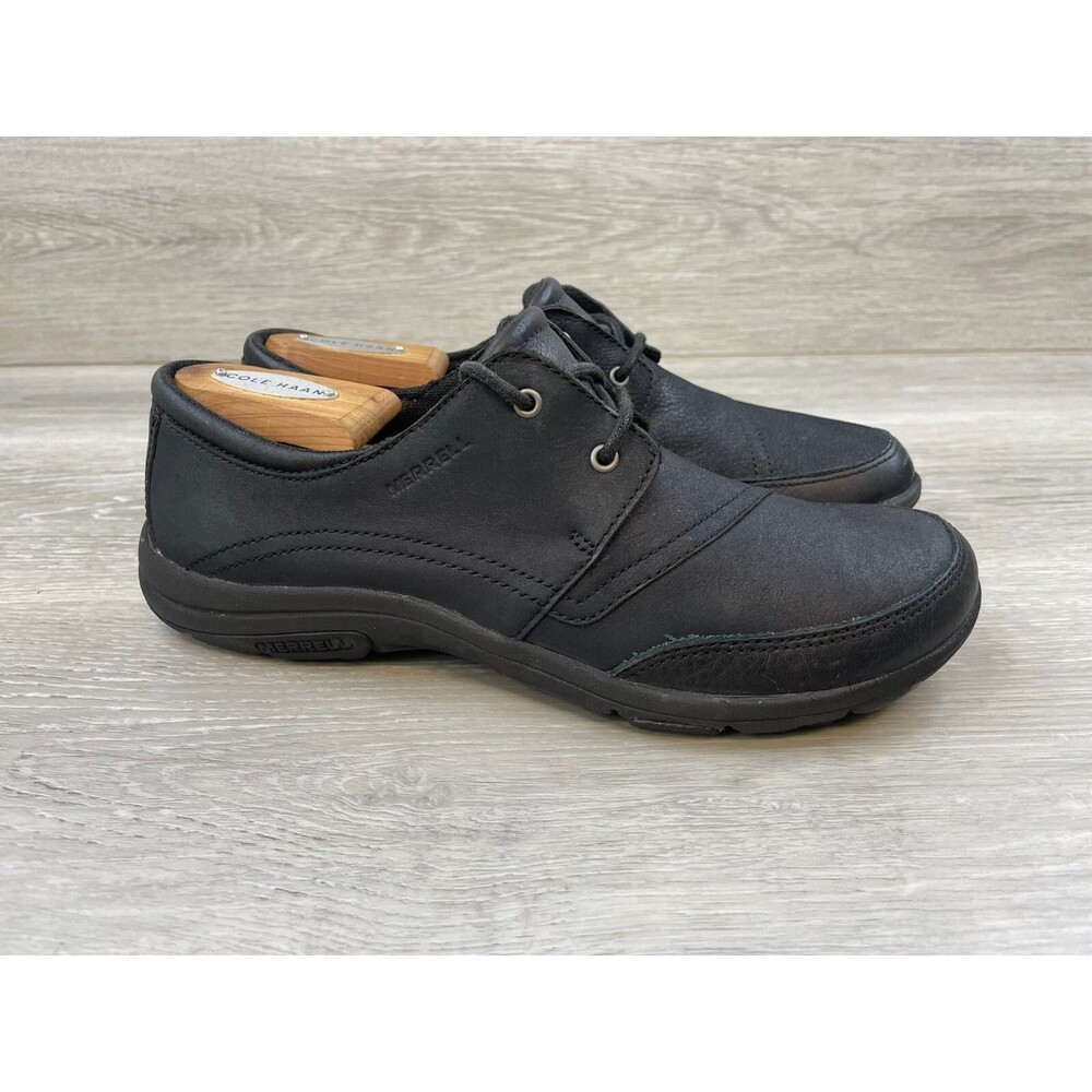 Merrell Dassie Tie J42580 Women's Sneaker Comfort Shoes Laceup Leather 8.5 Black